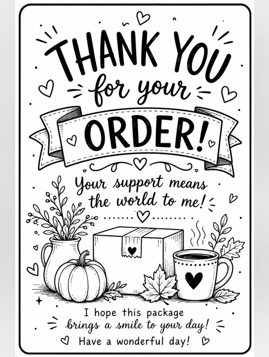 Other - 50ct, 4x6 "FALL" 🍁 THANK YOU STICKERS